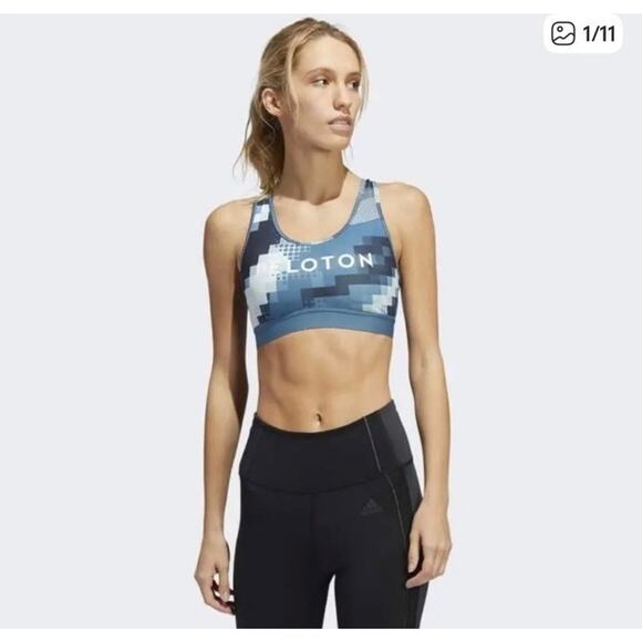 Adidas x Peloton Digi Motion HEAT.RDY Believe This Sports Bra NWT Women's Small - Picture 2 of 6
